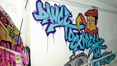 Grafiti so pomemben del notranje opreme.