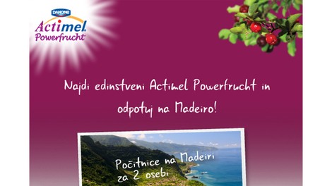 Zaužij dan z napitkom Actimel Powerfrucht in odpotuj na Madeiro