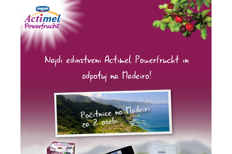 Zaužij dan z napitkom Actimel Powerfrucht in odpotuj na Madeiro (foto: promocija)