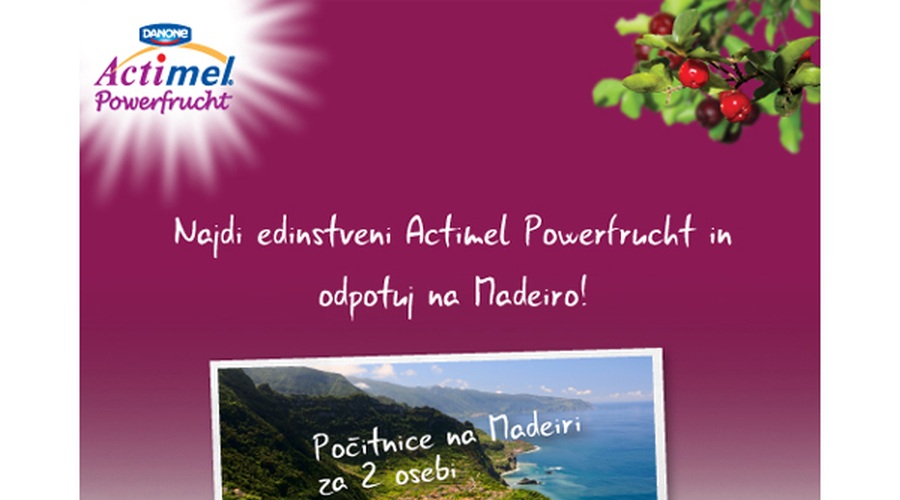 Zaužij dan z napitkom Actimel Powerfrucht in odpotuj na Madeiro (foto: promocija)