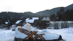 Fotografije snežnih gradov kralja Matjaža izpod Pece