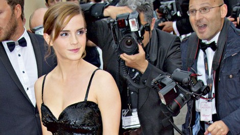 Emma Watson: Modna kontrastna eleganca