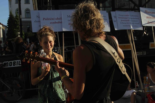 Fotografije: Festival Sanje in #Človek na Kongresnem trgu (foto: Goran Antley)