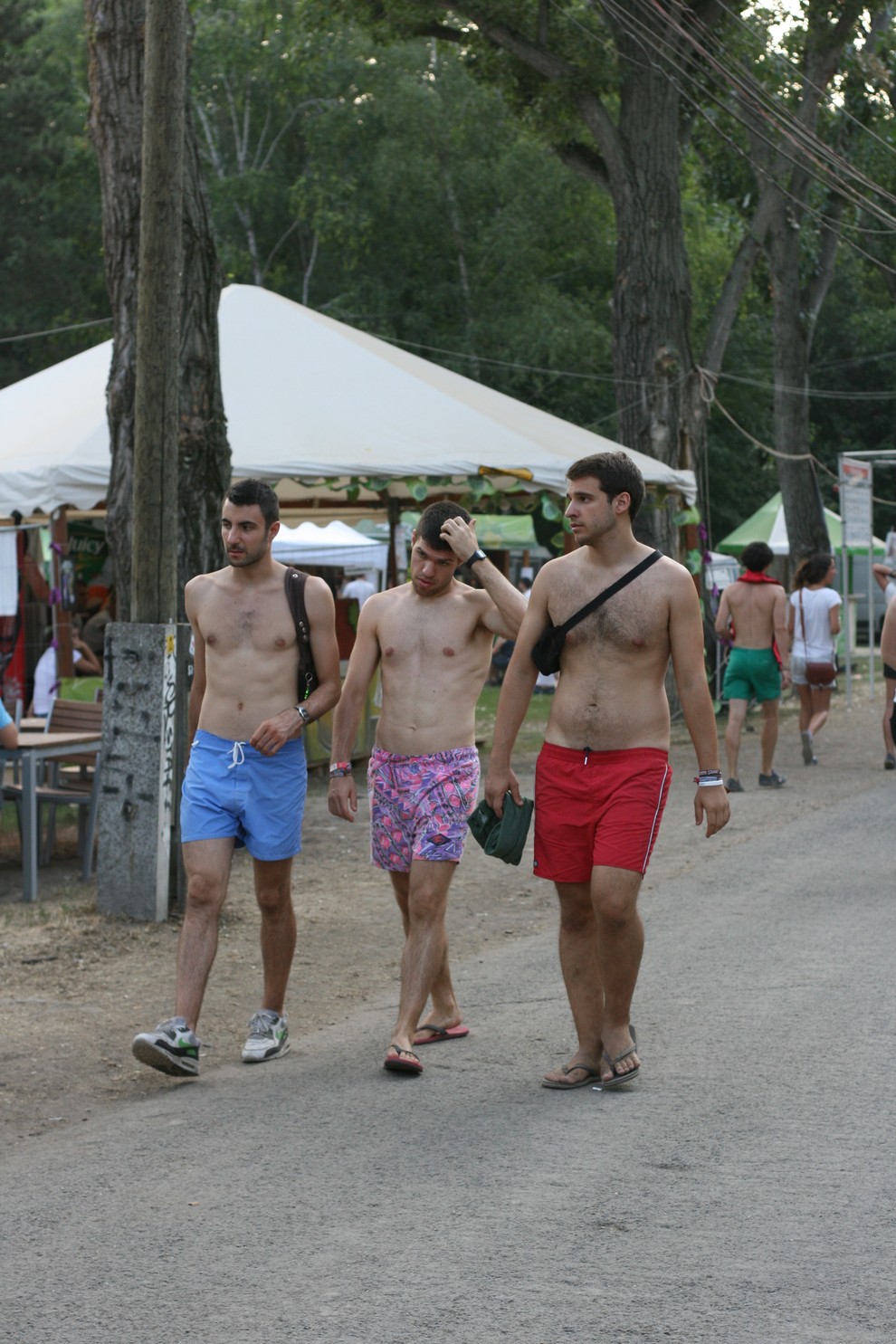 Tipčki zgoraj brez na Sziget festivalu