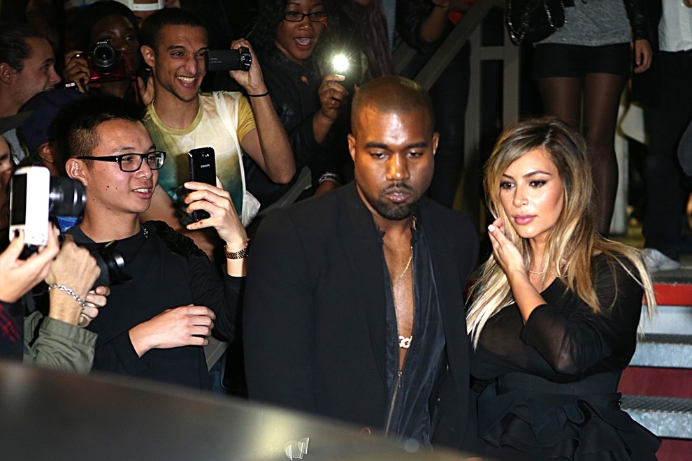Kanye in Kim v Parizu brez hčerke