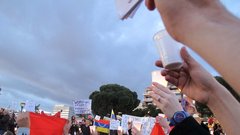 Z madridskih ulic v podporo protestnikom v Venezueli