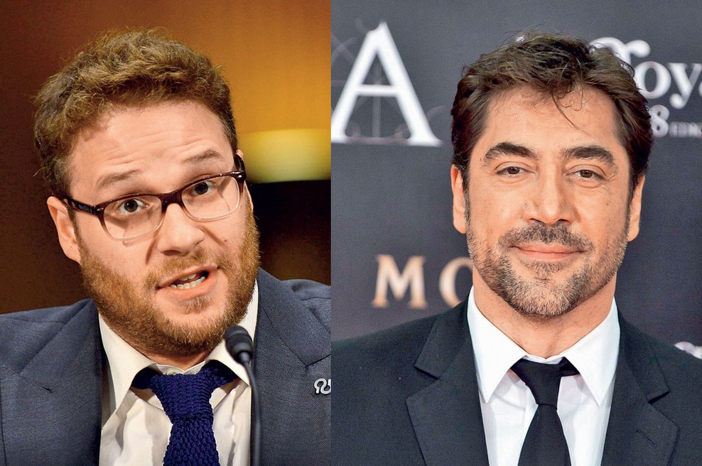 Seth Rogen in Javier Bardem (foto: Profimedia)