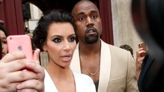 Pravkar poročena Kim Kardashian in Kanye West