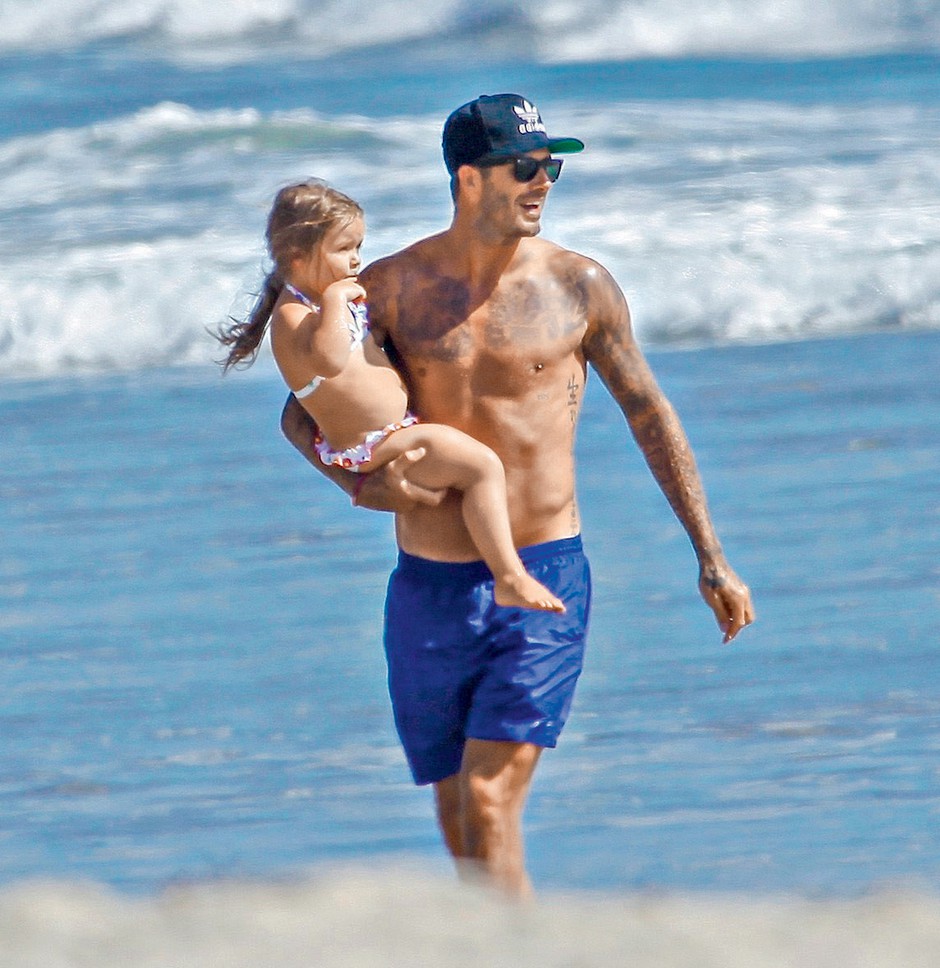 David Beckham je najbolj seksi očka (foto: profimedia)