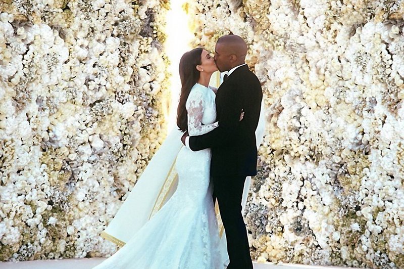 1. Kim Kardashian in Kanye West (foto: Profimedia)
