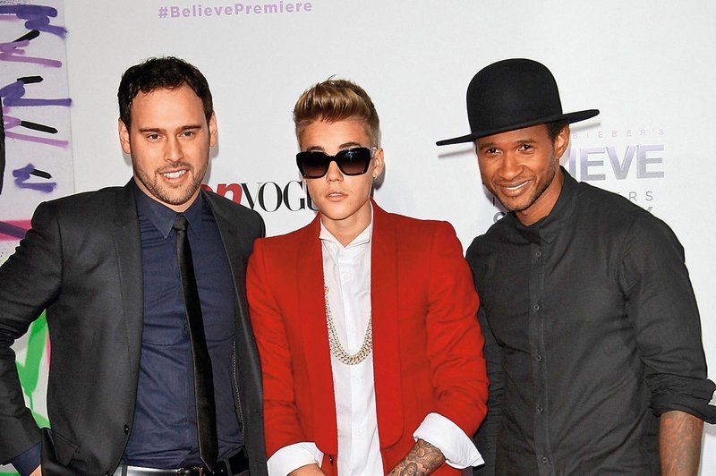 Scooter in njegov poslovni 
partner Usher sta Bieberja pod svoje okrilje vzela kot 13-letnega fantiča. 
 (foto: Profimedia)