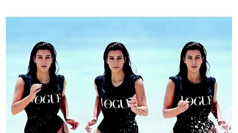 Kim Kardashian razkrila 3 fotografije iz revije Vogue 