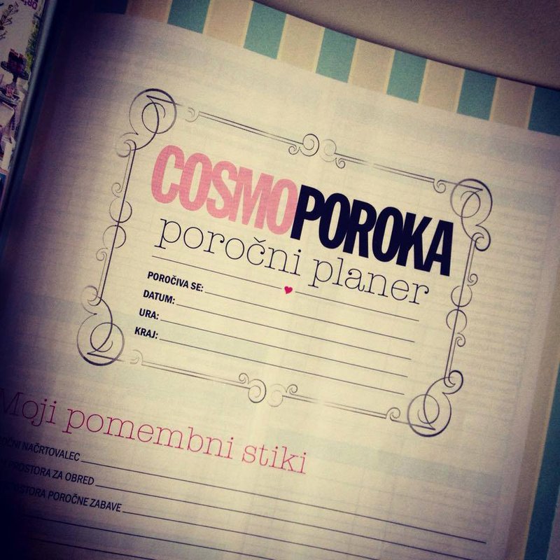 Pravi poročni planer (pripravljen, da si ga natisneš na svojem tiskalniku) (foto: Arhiv Cosmopolitan Slovenija)