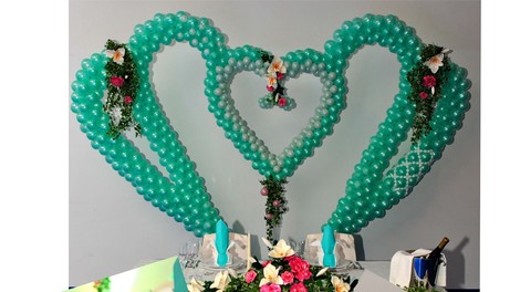 Obišči razstavo poročnih dekoracij z baloni