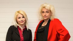 Tekmovalki Ivica in Dolores Jakomin sta prišli zadnji.