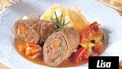 10. Goveji zvitki na bučkah in paradižnikih. Bučke na način za ljubitelje mesa. RECEPT: http://www.lisa.si/recepti/goveji-zvitki-na-buckah-in-paradiznikih/