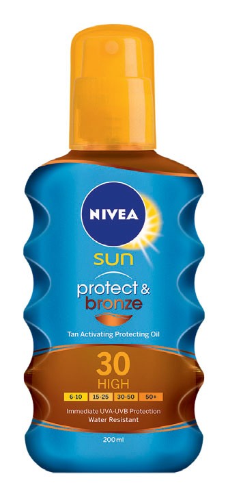 Olje za telo, Nivea SUN Protect & Bronze ZF 30 (11,5 €)