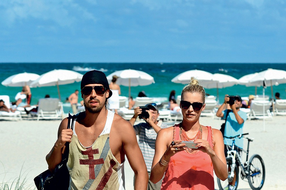 Sami Khedira 
in Lena Gercke (foto: Profimedia)