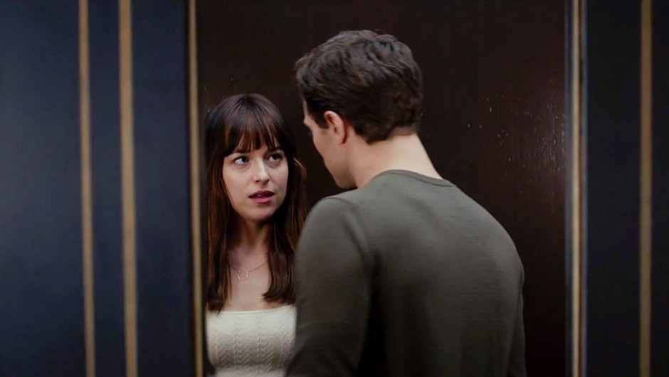 Se spomniš, kaj se je zgodilo, ko sta se v dvigalu znašla Anastasia in Christian? (foto: Profimedia)