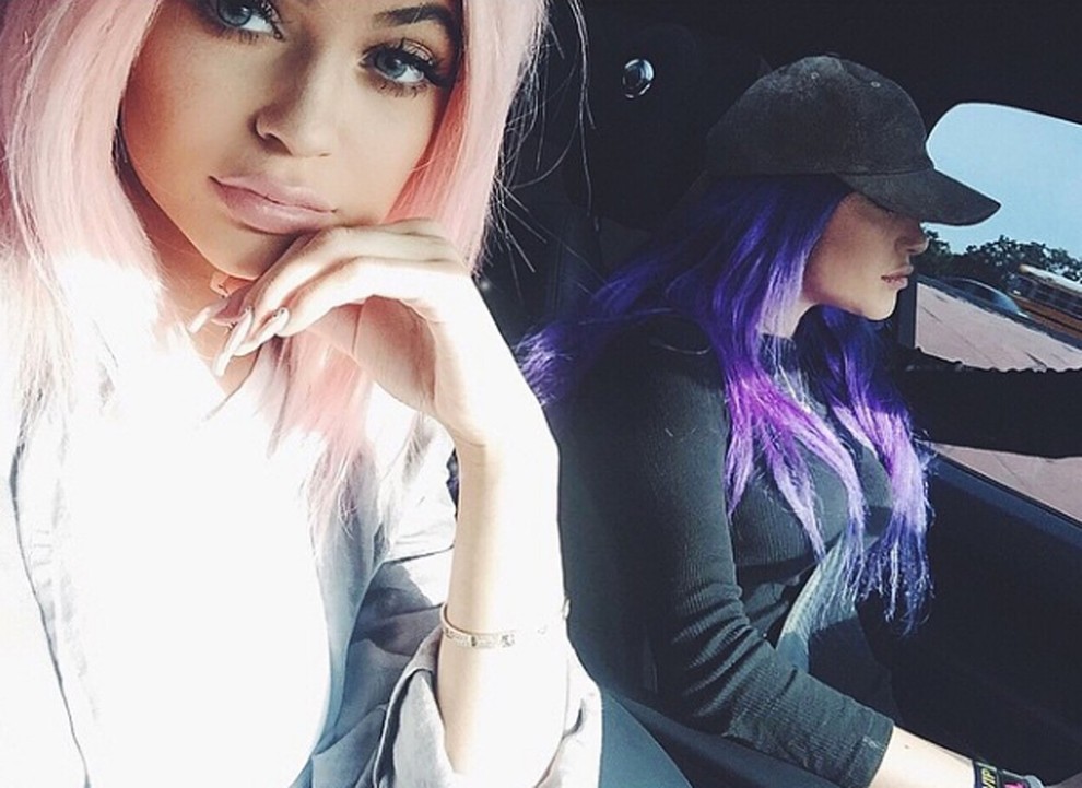 Od tujih zvezdnic pa so nam bili v roza različici najbolj všeč Kylie Jenner,