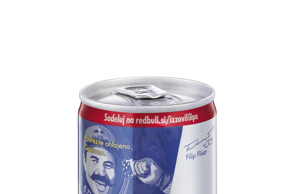 Filip Flisar je dobil svojo lastno pločevinko Red Bull! (foto: Red Bull)