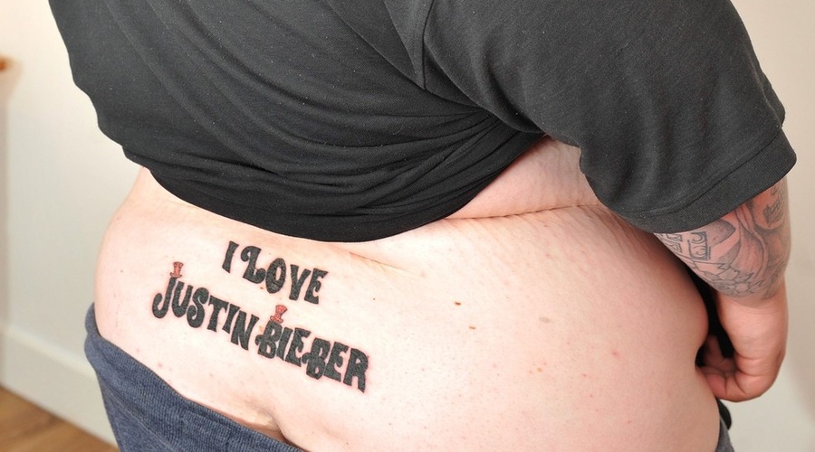 Jamie zaslovel z noro tetovažo 'I Love Justin Bieber' (foto: Profimedia)