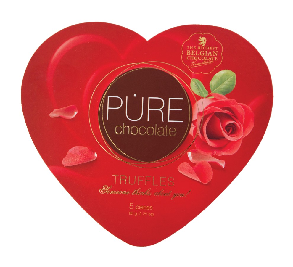 BOMBONJERA SRČEK PURE, 65 g (2,99 €/kos)