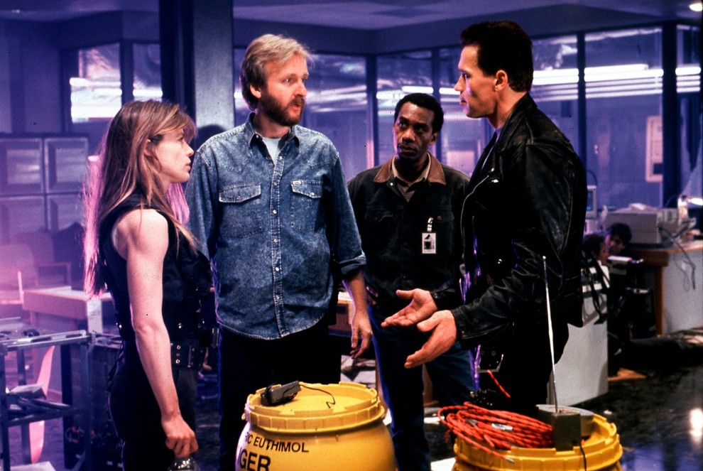 Režiser James Cameron je 'poveljeval' tudi na snemanju filma Terminator.