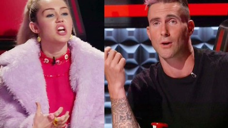 Prepiri med Adamom in Miley močno bremenijo snemanje šova The Voice