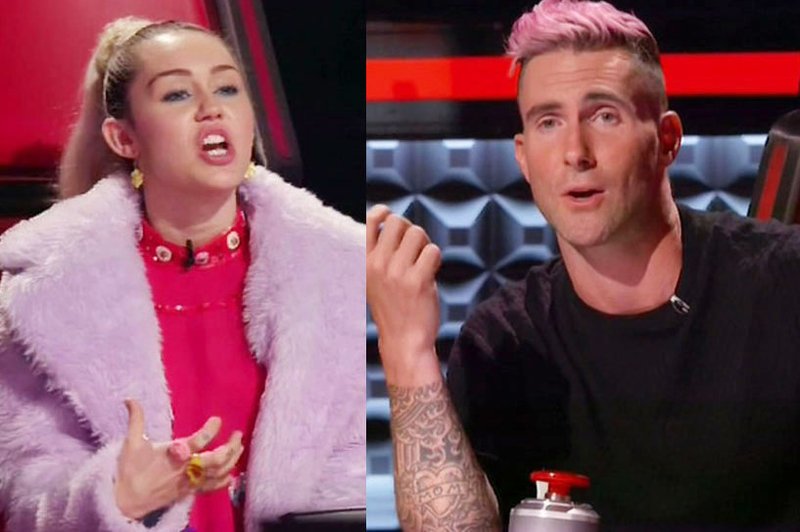 Prepiri med Adamom in Miley močno bremenijo snemanje šova The Voice (foto: Profimedia)