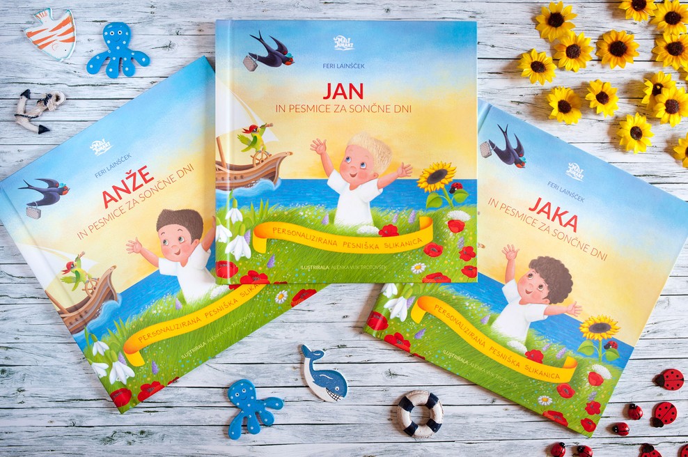 Zunaj prva personalizirana pesniška slikanica za otroke (foto: promocijsko gradivo)
