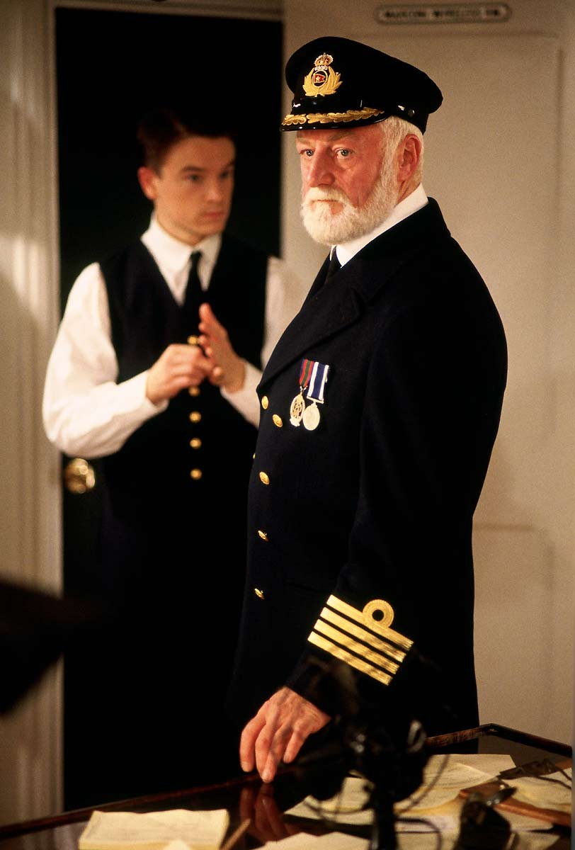 kapitan Edward James Smith? Igral ga je Bernard Hill, ki je danes star ...