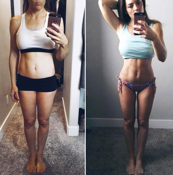 FOTO: Oglej si izjemne preobrazbe žensk, ki sledijo fitnes trenerki Kayli Itsines