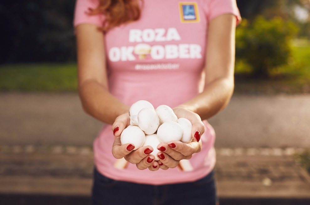Roza oktober: S šampinjoni proti raku dojk (foto: promocijsko gradivo)