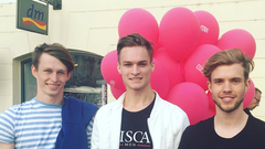 ... najlepša Slovenca v tem trenutku - Cosmo mister in Mister Slovenije v družbi zelo luštnega prijatelja
