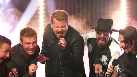 VIDEO: Kako zabavno! James Corden je nastopil s skupino Backstreet Boys