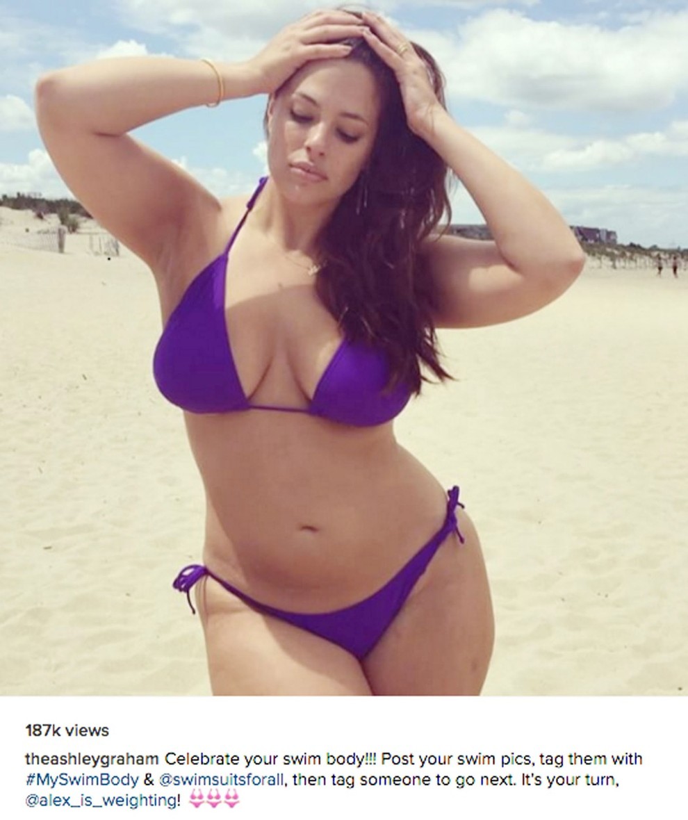 Ashley Graham Močnejša manekenka, Ashley Graham, nas je v lanskem letu navdušila v kampanji za spodnje perilo znamke Addition Elle, …