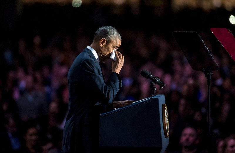 Tajna služba je nekdanjega ameriškega predsednika Baracka Obamo zalotila v solzah (foto: Profimedia)