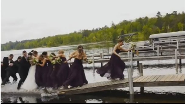 VIDEO: Ko poročno slavje ne gre po načrtih (foto: Prtscr/Youtube)