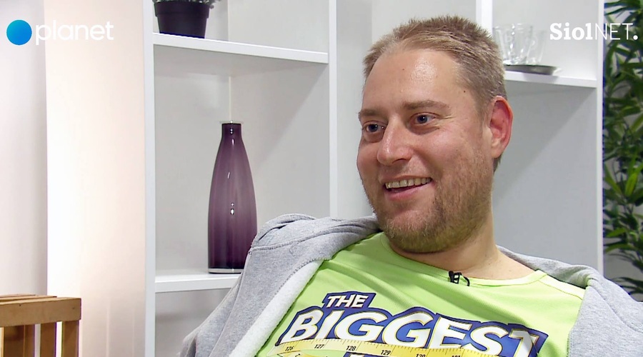 Henrik Lütz (The Biggest Loser Slovenija): "Edina možnost je bila, da se zanjo žrtvujem, četudi si morda tega ne zasluži" (foto: PrtSc Planet TV)
