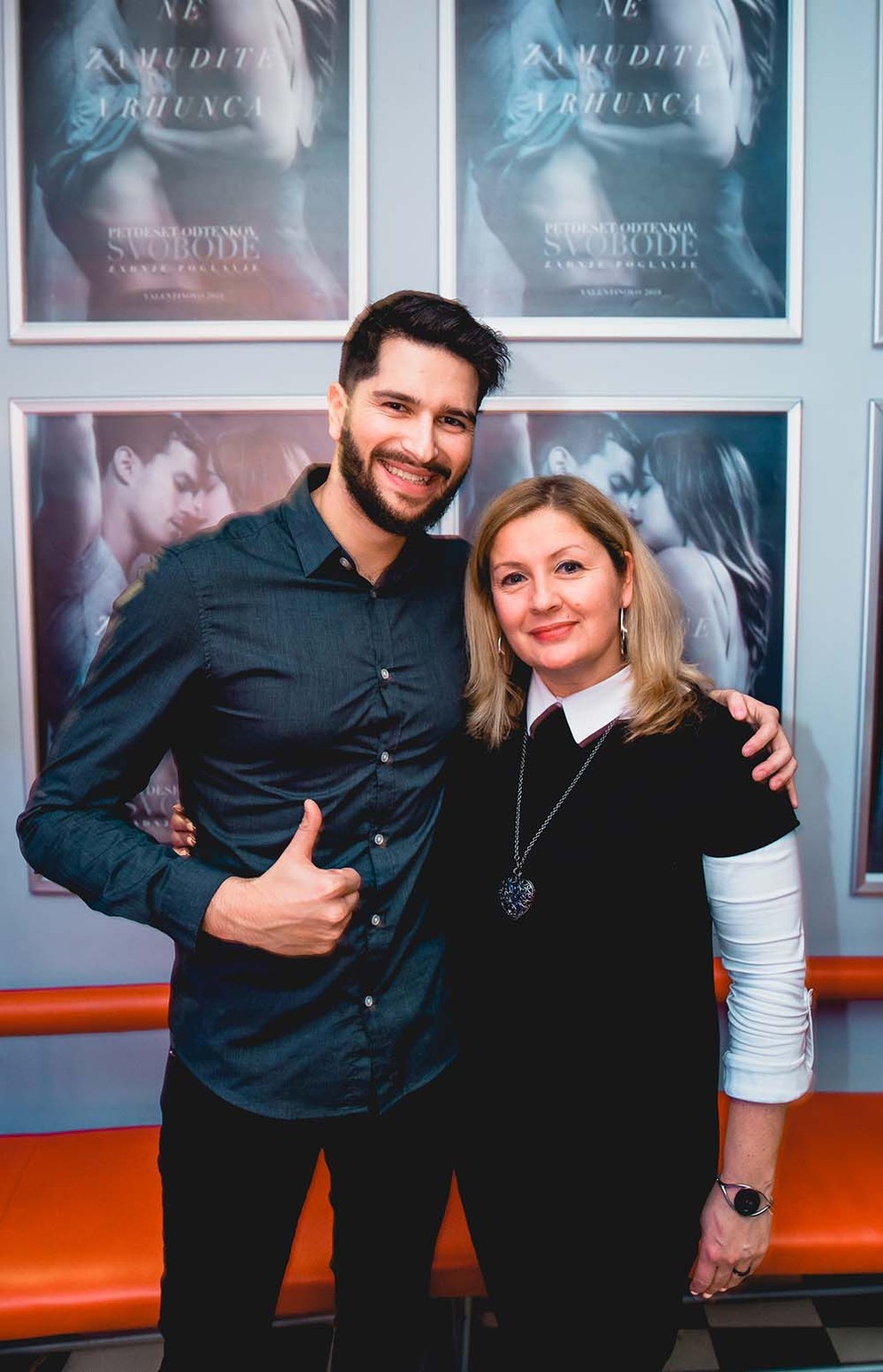FOTO: Utrinki z razprodane trilogije 50 odtenkov (Kino Bežigrad)