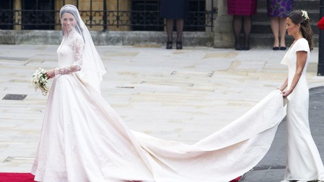 Zakaj je Pippa Middleton na poroki Williama in Kate nosila belo obleko?