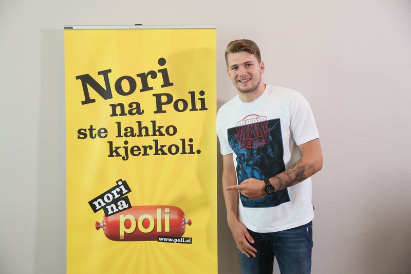 Luka Dončić je 'nor' na salamo Poli (foto: Promocijsko gradivo)