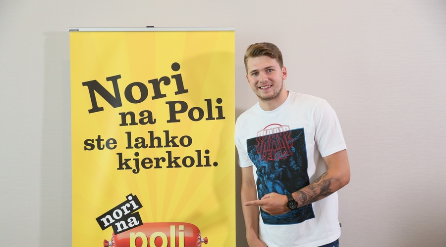 Luka Dončić je 'nor' na salamo Poli (foto: Promocijsko gradivo)