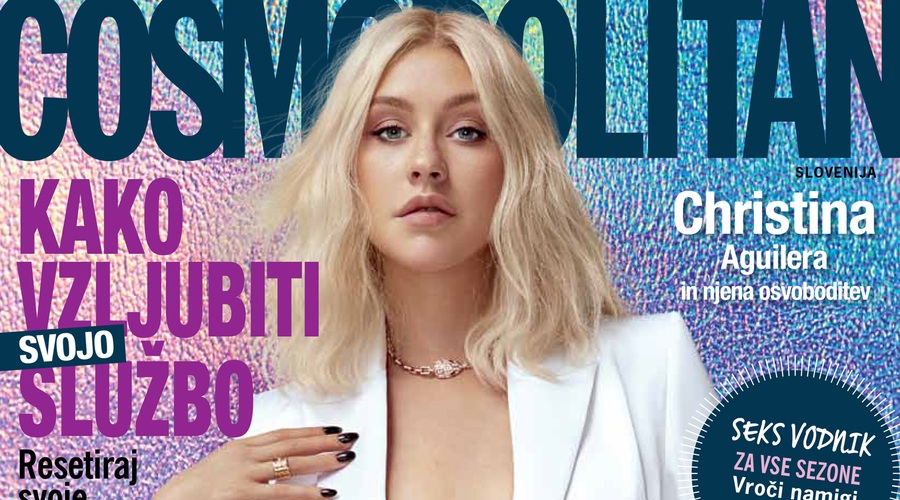 VROČE! Na naslovnici novega, januarskega Cosma je … Christina Aguilera! (foto: Kai Z. Feng)