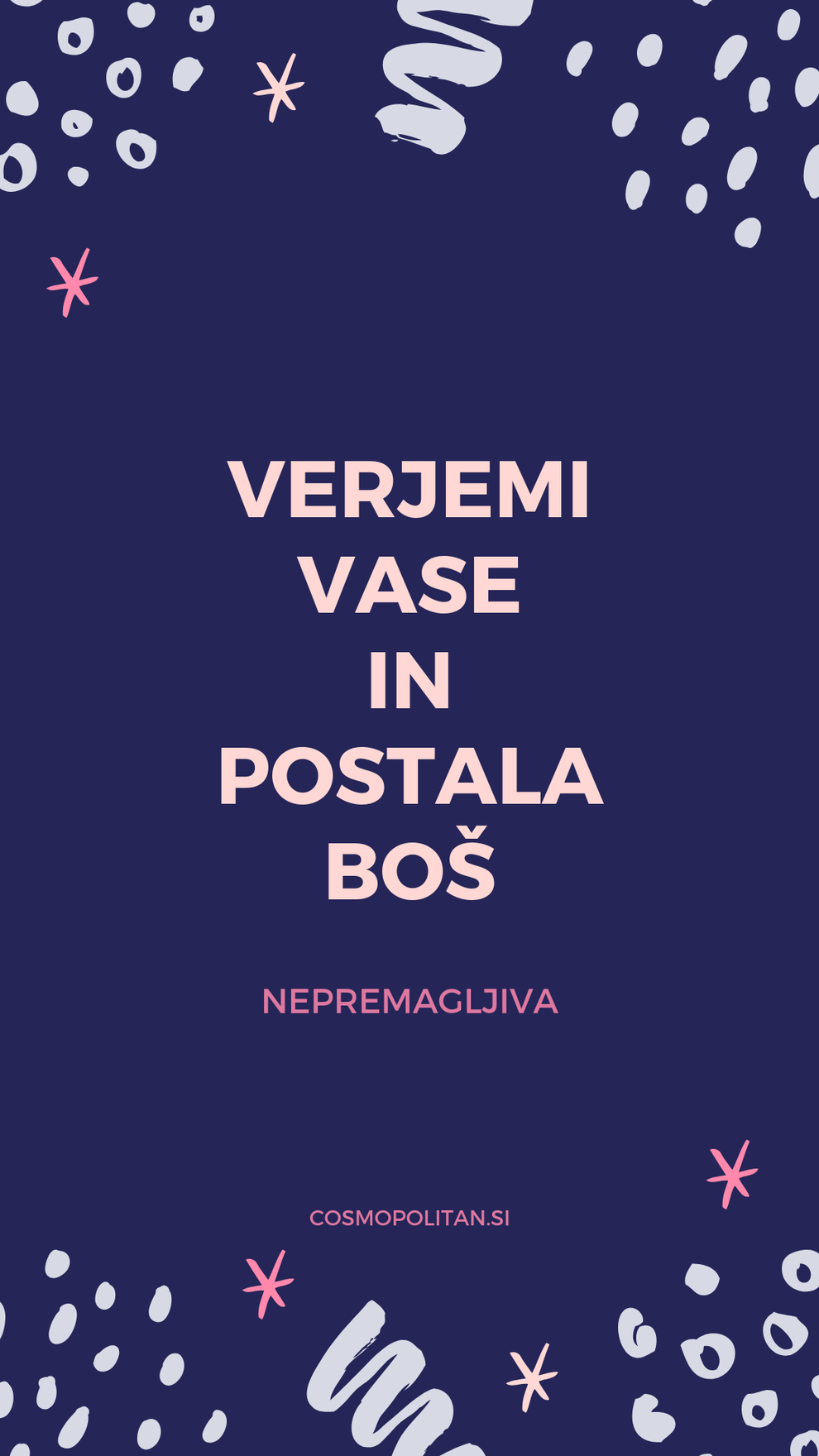 Ne pozabi, da je skrivnost v majhnih korakih. Zadovolji se z majhnimi zmagami in se vedno znova opominjaj, da ti …