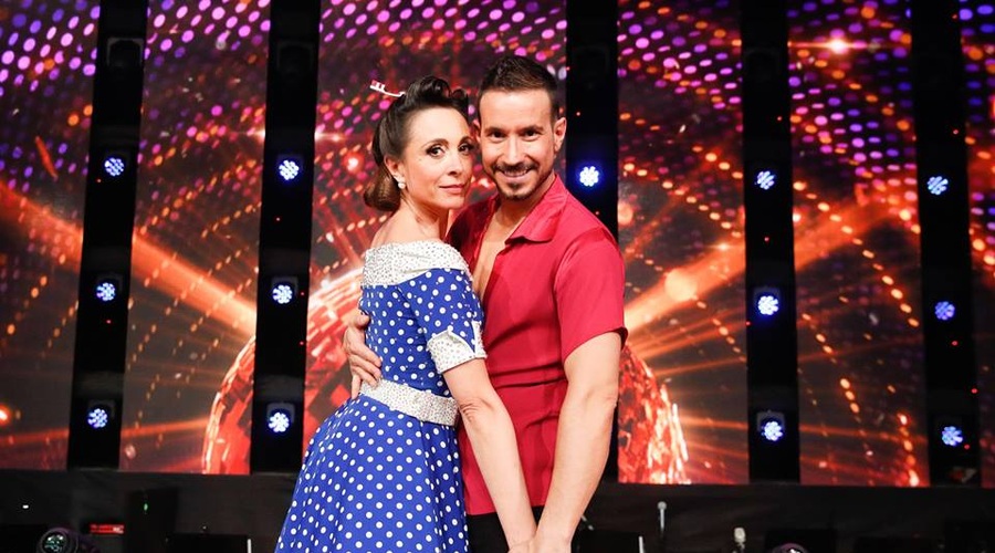 Po ukradenem poljubu Tine Gorenjak je Miha Perat (Zvezde plešejo) s TEM dokončno utišal govorice (foto: POP TV)