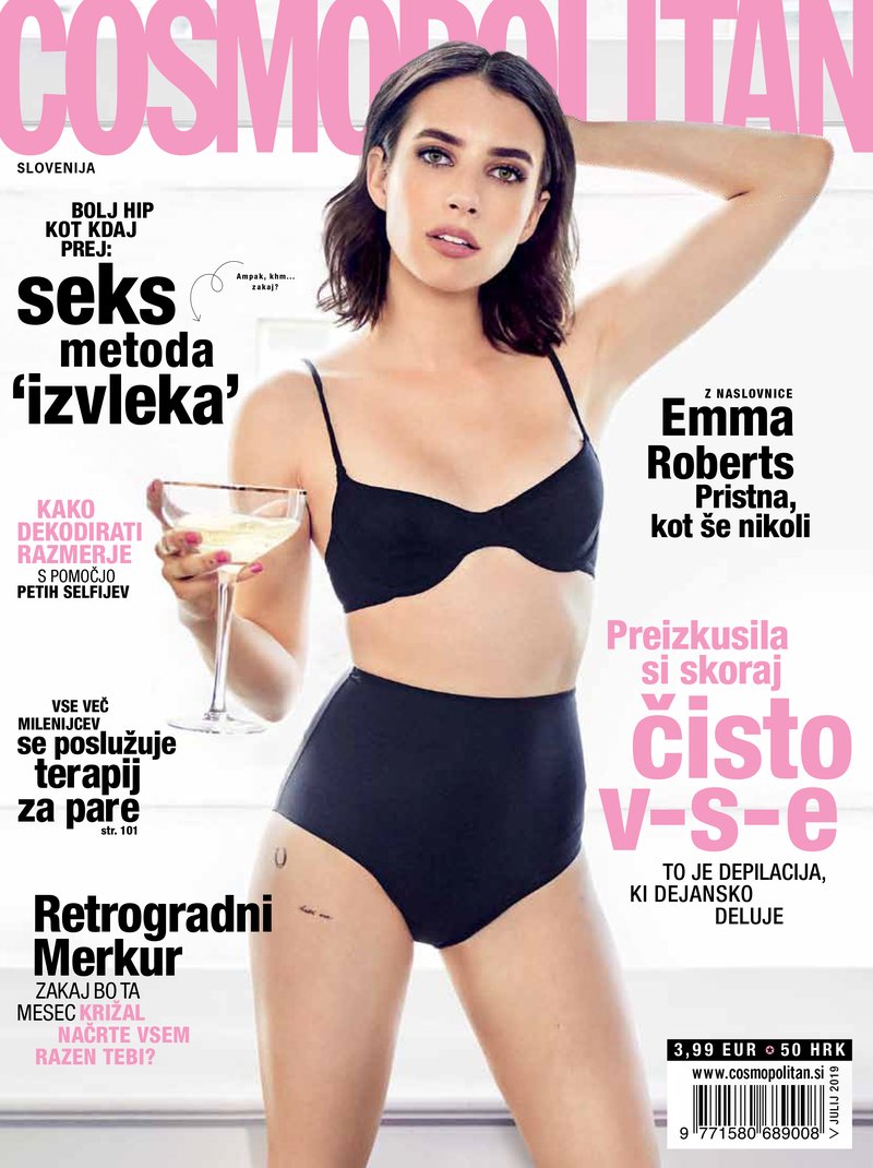 Hej, ti, že imaš svoj izvod prenovljenega, julijskega Cosmopolitana? (foto: Cosmopolitan Slovenija)