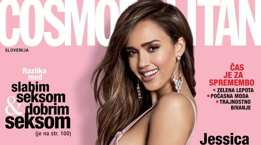NOVI COSMO: Naša avgustovska zvezda z naslovnice je Jessica Alba! Zagotovi si svoj izvod (foto: Cosmopolitan Slovenija)
