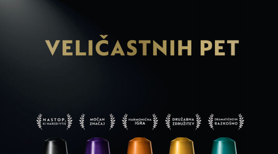 Nespresso predstavlja veličastnih 5 (foto: Promocijsko gradivo)